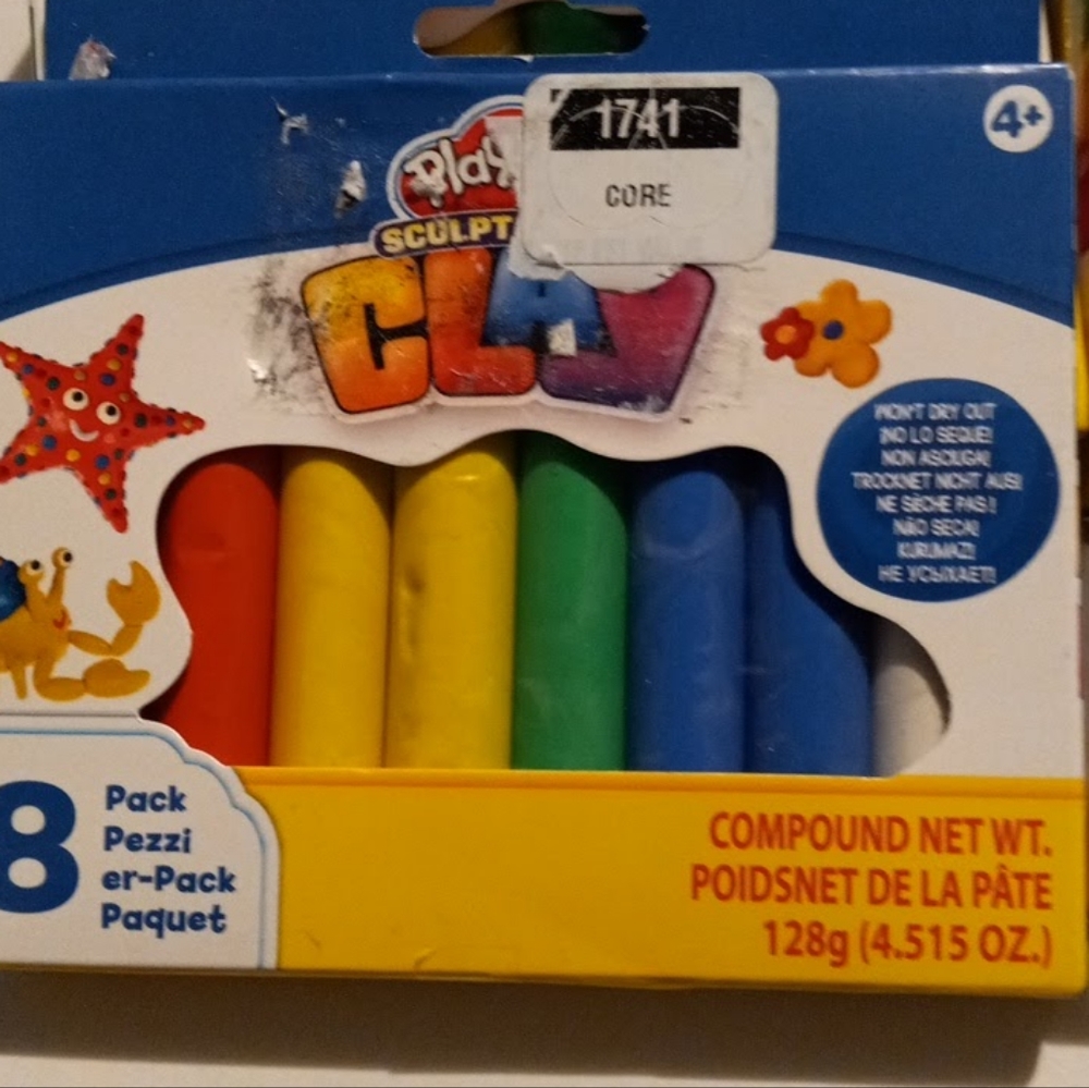 Play-Doh, Sculp'N Mold, 8 pack primary colors clay New unopened packages - Picture 6 of 8